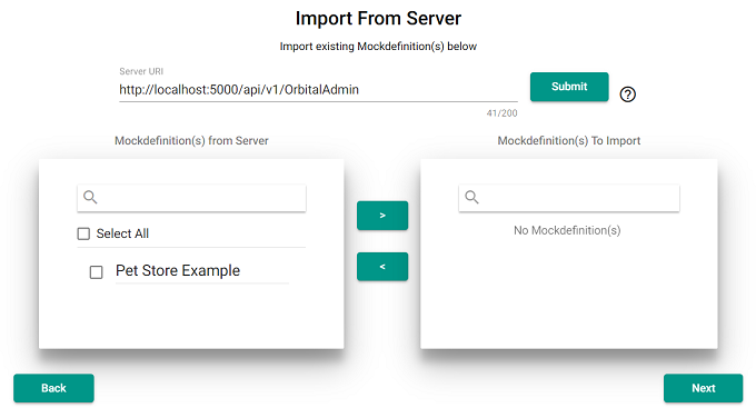 Mockdefinition Import From Server